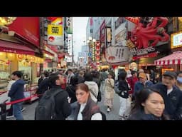 A Walk in Osaka | Japan 🇯🇵 | Dotombori Area | 4K | April 2024 | Rojin in Wanderland