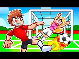 Techy Plays Realistic Street Soccer In Roblox With MY CRAZY FAN GIRLS...