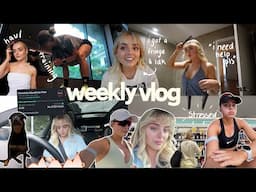 weekly vlog: i got a fringe and idk how to feel about it lol, haul, marathon training, appointments