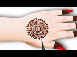 very simple and beautiful Mehndi design|back hand Arabic jewellery mehndi design|Mehndi ka design