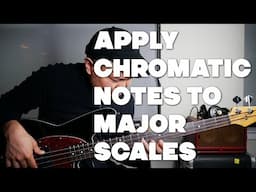 Jazz Bass Lesson - 4 Places To Apply Chromatic Notes To The Major Scale