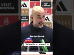 Pep after being asked about Arsenal's goal celebrations vs. Man City 😅