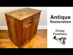 EXTENSIVE Restoration of an Antique Victorian Cabinet (Eastlake Style) by Fixing Furniture