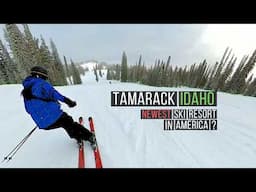 Skiing Tamarack Idaho in one day - the Newest Ski Resort in the USA (sort of...)