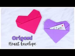 DIY Origami Heart Envelope Tutorial | Handmade Valentine's Day Craft