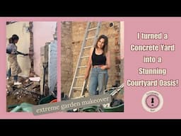 Secret Courtyard Reveal: Watch My Concrete Backyard Disappear!