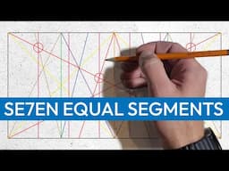 Divide a Rectangle Into Seven Equal Segments (No Ruler)