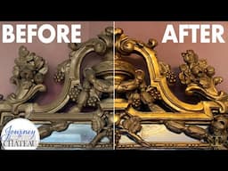 Repair and Gold Leaf Gilding! Antique Mirror Restoration