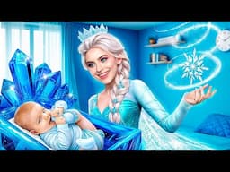 I Was Adopted by Frozen Elsa! My Princess Transformation in Real life