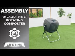 Lifetime 50-Gallon Rotating Composter | Lifetime Assembly Video