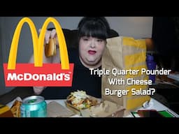 McDonald's Triple Quarter Pounder Burger Salad? Nutritionist's Class