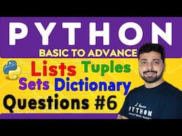 Assignment 6 - Data Structures in Python | Python Tutorial in Hindi