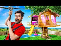 24 Hours On Secret Tree House - ₹100000 Challenges 🤑