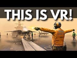 Carrier Launch in a Dust Storm - DCS in VR