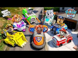 GTA 5 - Stealing PAW PATROL Supercar's with Franklin! (GTA V Real Life Cars #293)