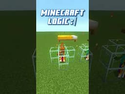 Minecraft Logic That Doesn't Make Sense #shorts