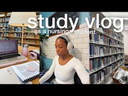 nursing school vlog 🎧 study motivation, study tips & productivity