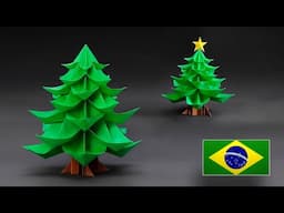 Árvore de Natal de Origami Modular - Versão Simplificada Passo a Passo