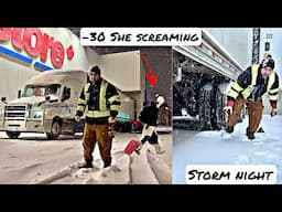 48 hours Truck Driver Life in Snow Storm | Winnipeg Regina Saskatoon | 686