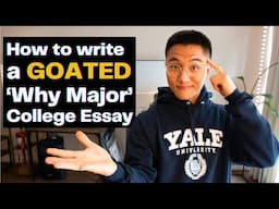 How to Write the “Why This Major” Supplemental Essay | Humanities Edition