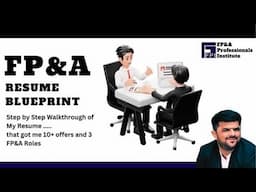 Resume Blue print Webinar || February 2025 || FP&A Professionals Institute ||