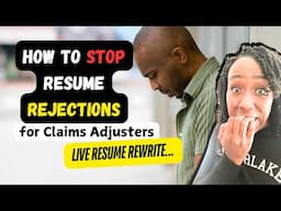 LIVE! ⏰50mins Spent Crafting the PERFECT Claims Adjuster Resume & Here's What Adjuster Jobs I Found