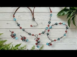 DIY Beaded Necklace, Bracelet, and Earrings Set - Easy Jewelry Tutorial for Beginners