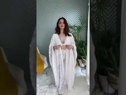 How to drape a kaftan saree