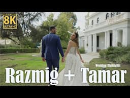 Razmig + Tamar 8K UHD Wedding Highlights at Taglyan hall st Marys Church and Museum of History