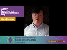 Actor Liam Bairstow launches nominations for the Learning Disability and Autism Leaders' List