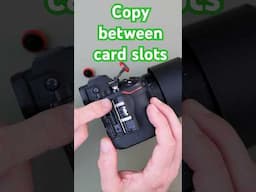 Nikon Z6ii: Copy images between slots #nikon #photography  #sdcard #xqdcard