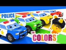 What color is this Police Car? | Learn the colors with Titounis