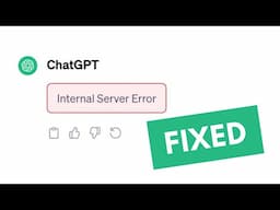 How To Fix ChatGPT Internal Server Error on Windows 11/10