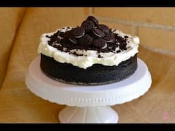 Tarta oreo en microondas. Repostería