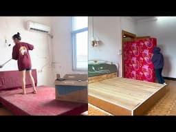 A single girl spends $5,000 to remodel her grandma's old house& Makeover rooms