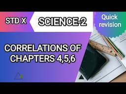 SCIENCE-2 I CORRELATIONS I CHAPTER 4,5,6 ISTD X I STATE BOARD