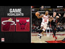 Chicago Bulls Team Highlights vs. Miami Heat - Game Highlights | CHSN Chicago Bulls