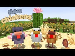 NEW CHICKENS + DESERT UPDATE & MORE!!🐣🌵 - Minecraft Snapshot 25w06a