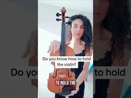 Do You Know How To Hold The Violin?  🎻 Tutorial For Beginners