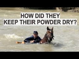 How did they Keep Their Powder Dry While Swimming? #cavalry #americanhistory #horseriding