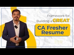 Framework for a GREAT CA Resume