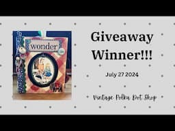 Congratulations to the winner of The Altered Cookbook junk journal