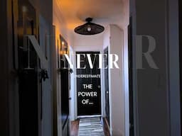 THE SECRET TO A STUNNING HALLWAY MAKEOVER in an OLD HOME. #hallwaymakeover #neverunderestimate