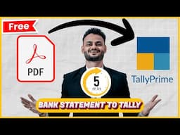 Import Bank Statement PDF directly to Tally