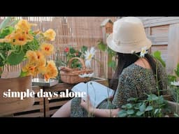 Slow living activities to enjoy alone time | filled with plants 🍀 and flowers 🌻