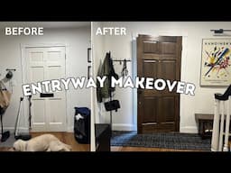 Small Entryway Makeover + Decorate with Me | Home Renovation Series