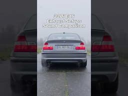 330i E46 Exhaust Sound Comparison #m54 #330i #bmw #exhaust #exhaustsound #bmwe46 #carsounds #sound