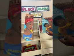 When black history and Afro Latino culture collide. Finished my sons bookshelf for February.