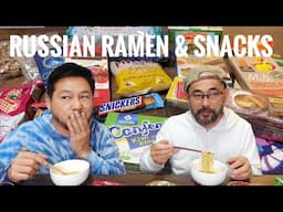 Trying Russian Ramen & Snacks