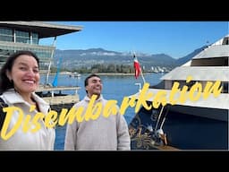 Disembarkation on Alaska Wonder | Travel Vlog from Canada to USA | Flying United Airlines Review